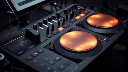 A photo of a high-tech electronic drum pad setup.