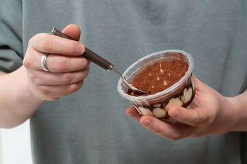 Savor the Delicious Dessert Indulgence A Tempting Chocolate Treat Served in a Cup