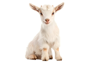 Obraz premium goat on white background