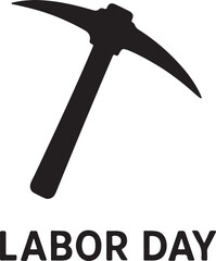 Mining Tool Pickaxe Silhouette Vector Art