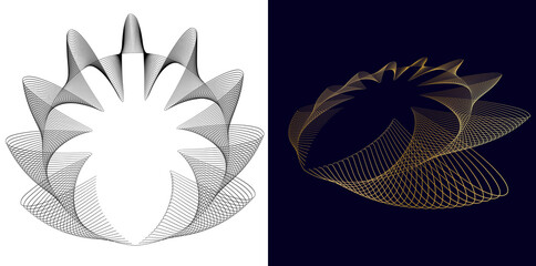 Futuristic Data Flow and Scientific Visualization Backgrounds for Technology, Business, and Digital...