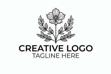 Obraz premium abstract flower logo