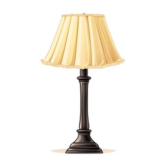 vintage lamp isolated on transparent background 