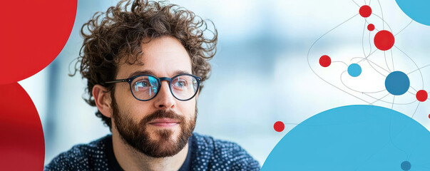 Diverse leader reflecting experiences modern workspace, showcasing creativity and collaboration