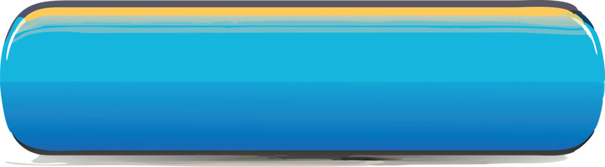 Blue web button. Blank button. Vector illustration