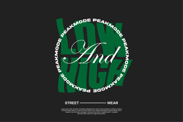 Vector streetwear design ideas concept vector graphic tee design suitable for printing