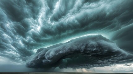 Dramatic storm clouds fill the sky.