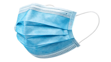 medical mask on white background PNG. AI GENERATED