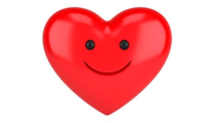 3D heart emoticon