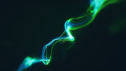 Vibrant Glowing Lights Particles Wallpaper/ Illustration of colorful and vivid swirling lights trail wallpaper and glowing particles