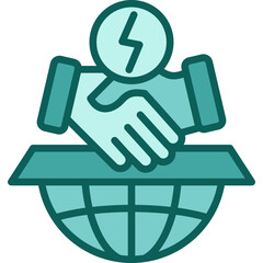 Energy Agreements solid icon