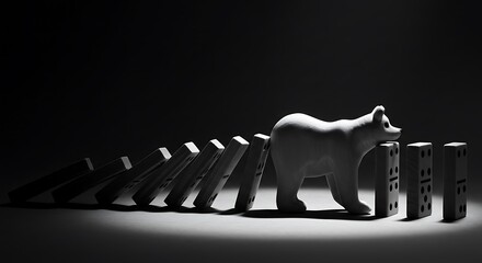 Stock Market Instability A Domino Effect Illustrated by a Bear