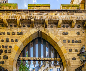 Arched gate of the castle 