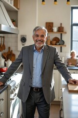 Fototapeta premium Happy smiling Businessman Posing for a professional headshot