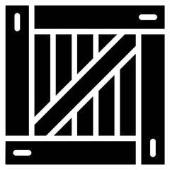 Wooden Box glyph icon