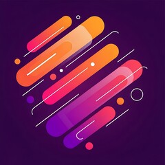 Visually engaging abstract wallpaper with dynamic shapes and lines, great for digital art.
