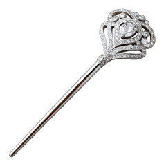 Elegant Hair Clip with Ornate Jewelry Design on a Clean White Background for Fashion and Accessories