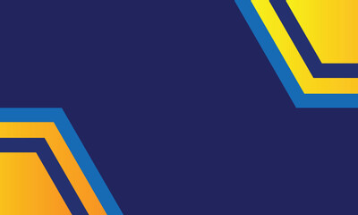 Bold geometric background with yellow and blue angular stripes on a dark navy backdrop. Perfect for presentations, banners, sports-themed designs, or dynamic corporate graphics.
