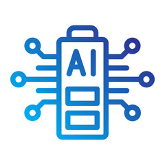 Vertical processor with AI tag, indicating vertical system integration of artificial intelligence.