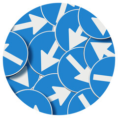 MULTI DIRECTION CONCEPT with road signs which pointed in different directions - Indecision and...