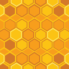 Seamless Honeycomb Hexagon Pattern Background