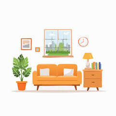 Cozy Living Room Interior Design Simple Home, Modern Comfort