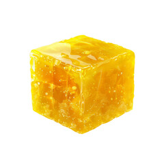 Golden Honey Cube Raw, Unfiltered Honey in a Geometric Shape