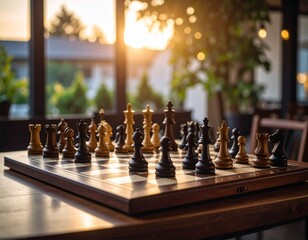 The chessboard and pieces