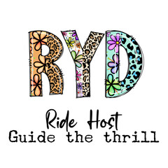 Colorful RYC Ride Host Guide the Thrill Design