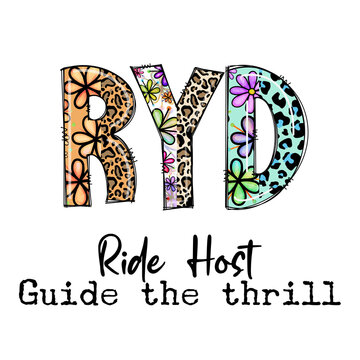 Colorful RYC Ride Host Guide the Thrill Design