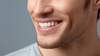 Fototapeta premium Bright Smile and Dental Health Tips for a Confident Look