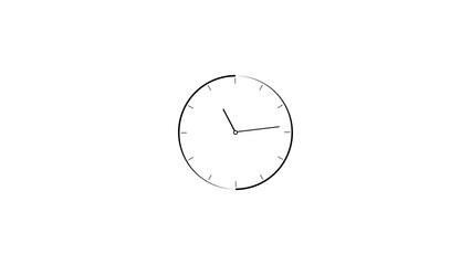 Abstract clock icon illustration. Digital and analog clock 24 hours isolated on white background. and creating a stunning illustration.4k illustration