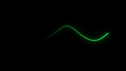 illustration of glowing wave line sliding. abstract neon background. and creating a stunning illustration .4k illustration .