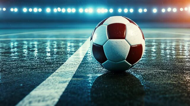 SOCCER BALL ON SOCCER FILD