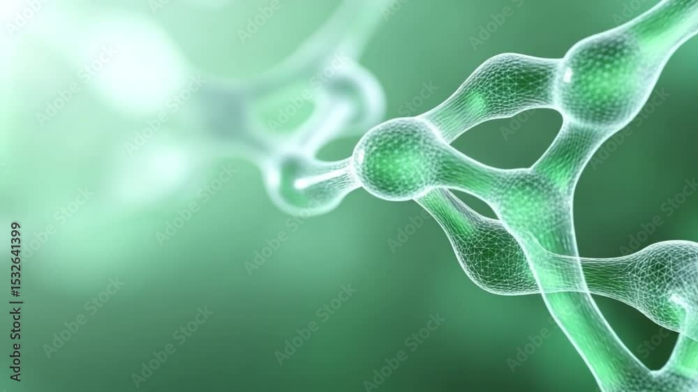 Aufkleber intertwined molecular structure: a captivating macro-view of intricate, interconnected molecular str