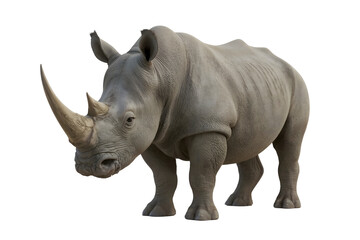 Obraz premium White rhino, front view