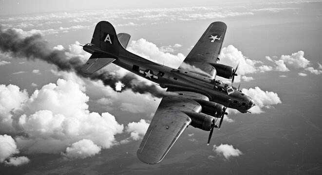 B-17 Flying Fortress in Aerial Combat
