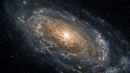 Fototapeta premium Majestic Spiral Galaxy Swirling Stars Cosmic Nebula Space Astronomy Universe Background