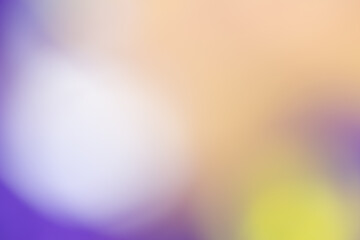 White and purple-yellow blurred background,Abstract blurred color nature background. Beautiful background on pastel color. Pastel bokeh background