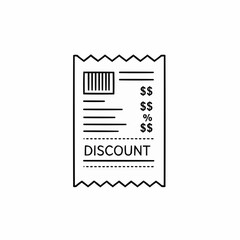 Receipt showing discount details with price breakdown for shopping  