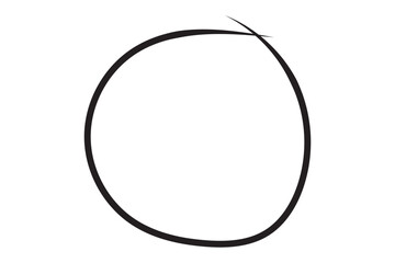 hand drawn circle icon. pen drawn circle icon.