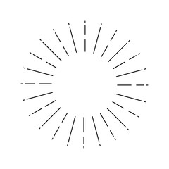 Obraz premium 太陽光線あしらい