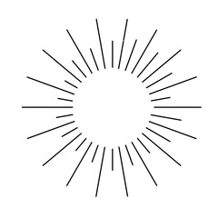 太陽光線あしらい