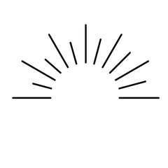 太陽光線あしらい