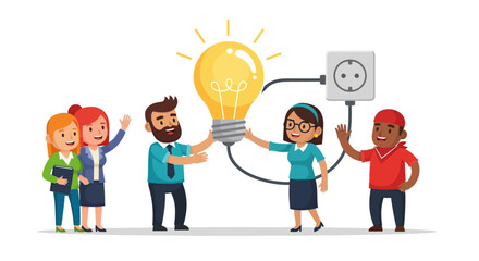 Teamwork and Innovation Powering Creative Ideas Together