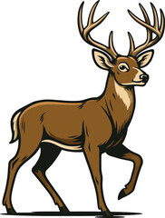 deer, male, antlers, standing, detailed, realistic, highly detailed, detailed digital art, cinematic lighting, dramatic pose, award winning, trending on artstation
