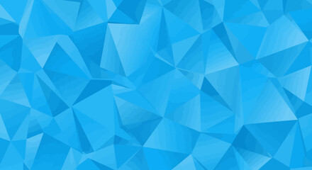 Abstract Blue Triangular Geometric Pattern Background
