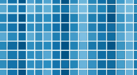Fototapeta premium Abstract Blue Mosaic Pattern Seamless Texture for Design Projects
