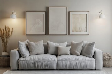 modern living room with sofa