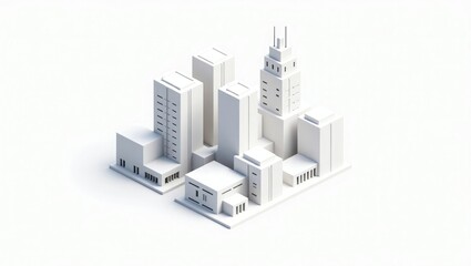 3d render of a modern building